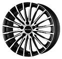 Mak Starlight 8x18/5x112 D66.6 ET25 Ice Black